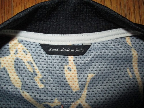 DE MARCHI Black & Orange S/S Full Zip Cycling Jersey Sz L NWOT Made in Italy - Picture 4 of 9