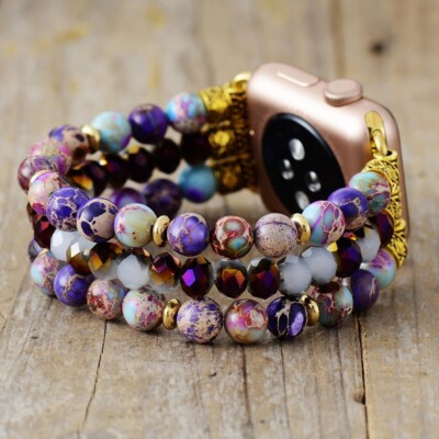 Boho Elastic Stretch Beads Strap for Apple Watch Series 8 7  display picture 1