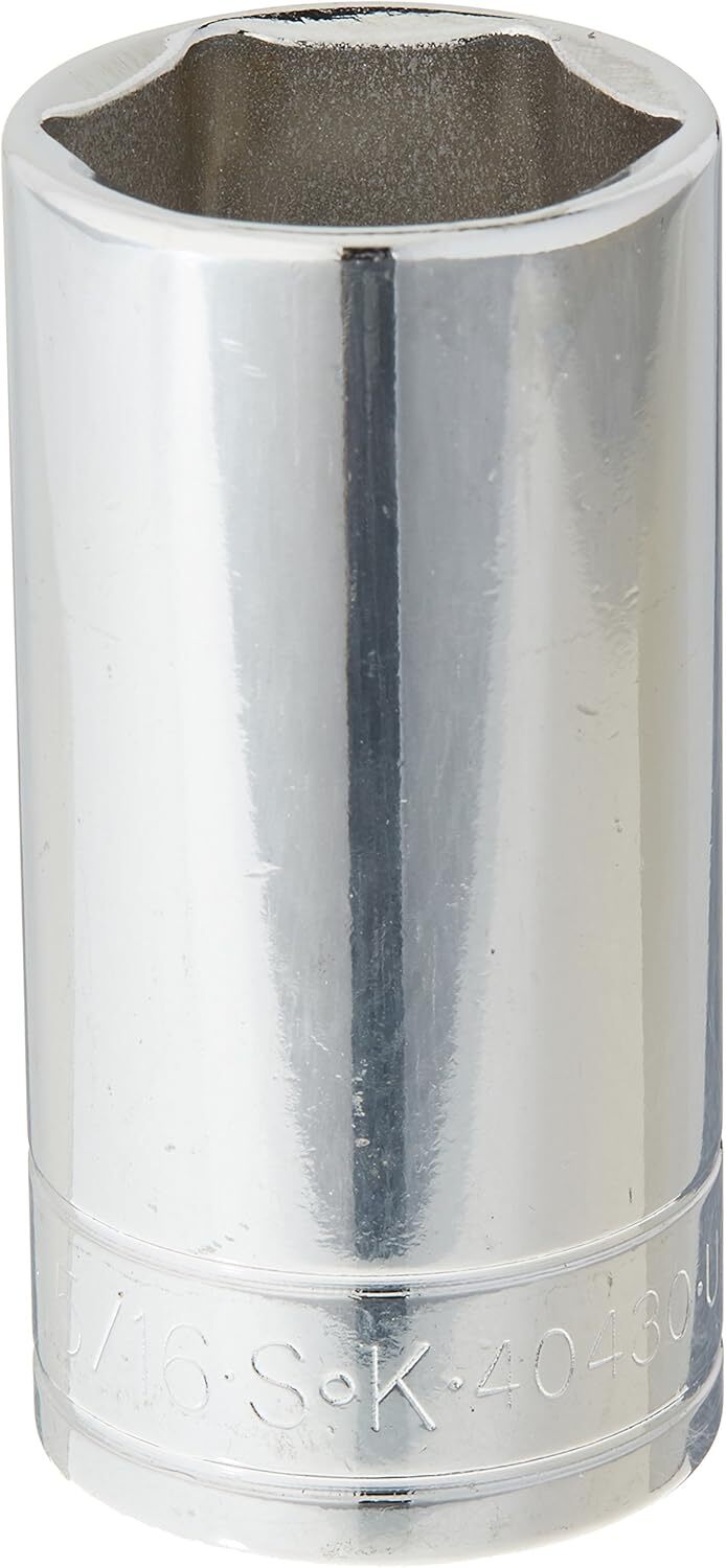 SK Tools USA 3/8-inch Drive - 7/8-inch - Deep 6-Point Chrome Socket - 40428