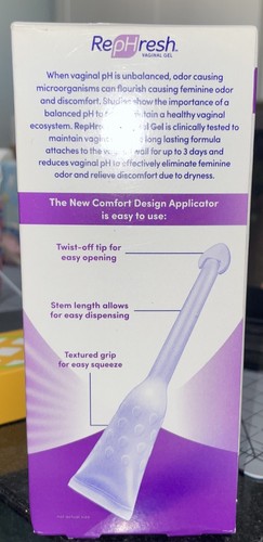 RepHresh Odor Eliminating Vaginal Gel, 4ct (0.07oz) Ex-01/25 - 第 2/2 張圖片