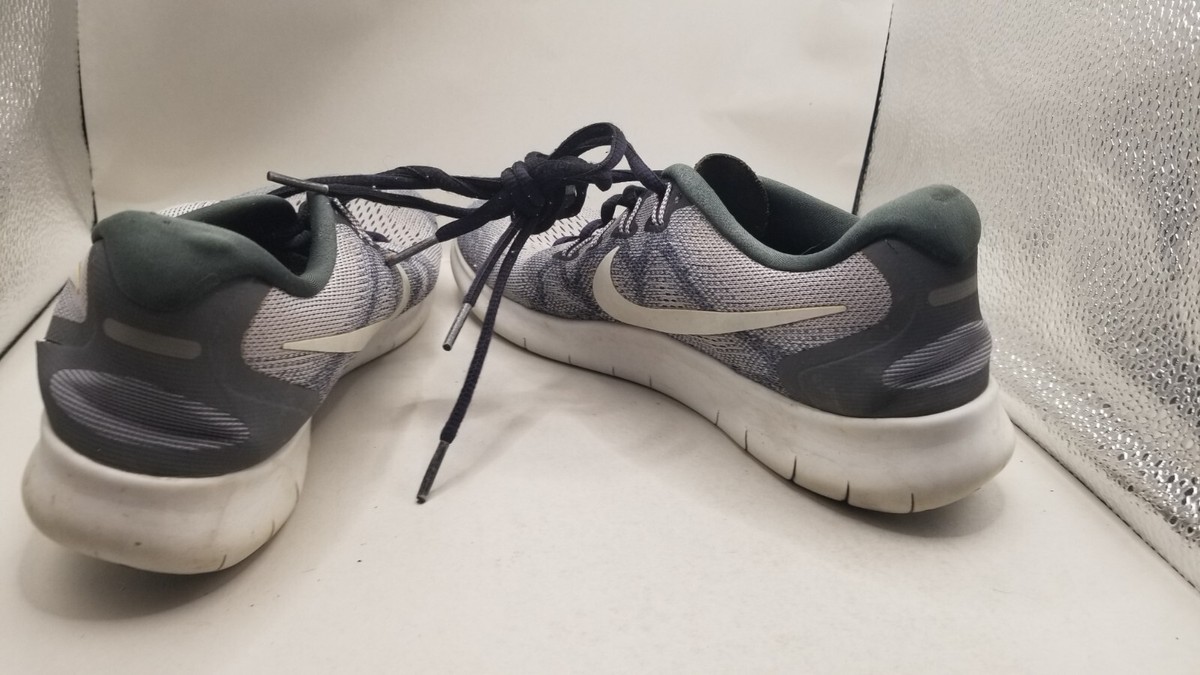 USED NIKE Free Rn 2017, Unisex Sneaker, Grey Wolf Grey White White Volt 003, 9 Nike Free RN 2017 - Wolf Grey main image 3