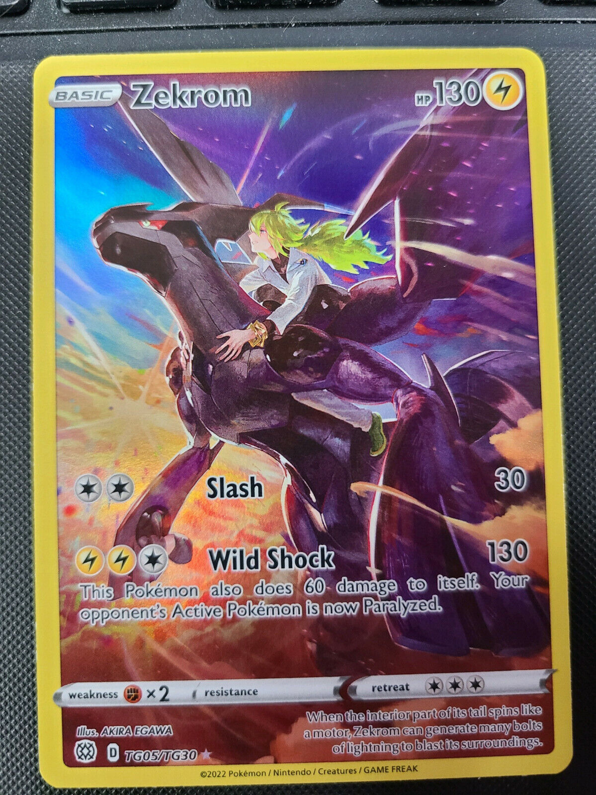 Zekrom Trainer's Gallery Pokemon Card Graded Cwgc 10