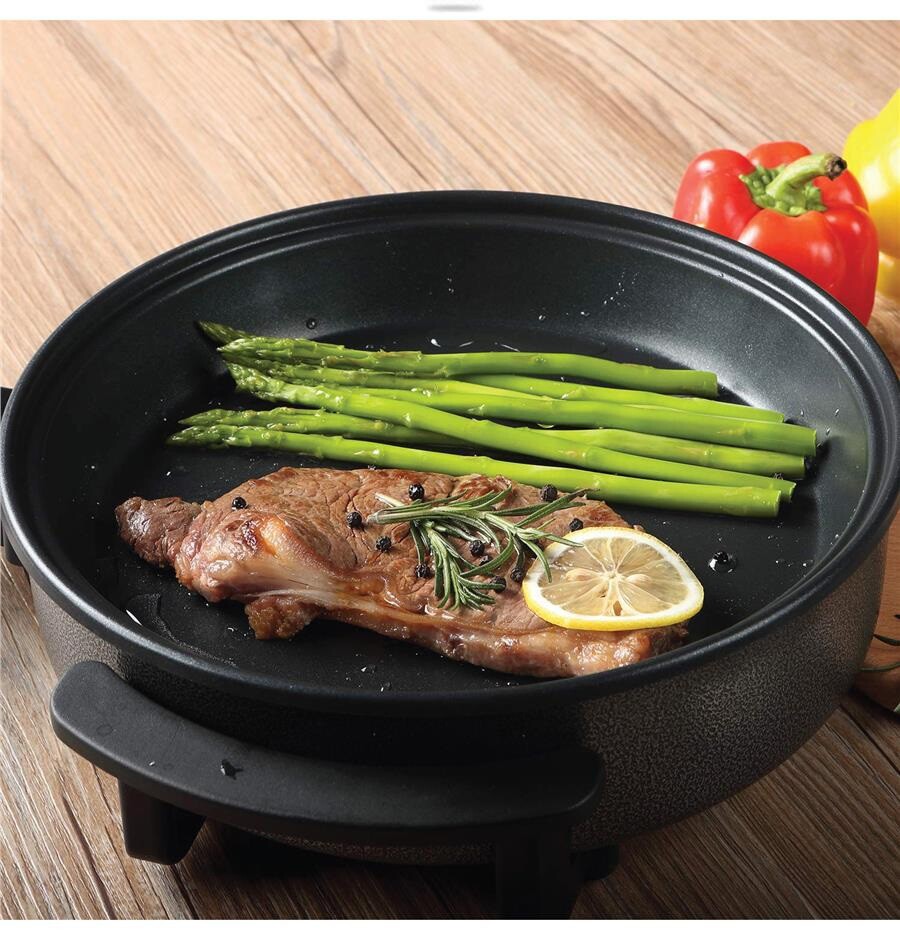 Multi Cooker Paella Pizza Pot HomeTronix Electric Frying Pan 42cm 1500W