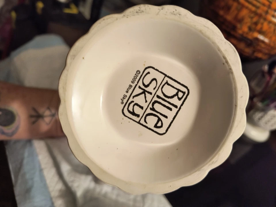 Tetera/cafetera Blue Sky Ceramics 2009 alta de cerámica blanca aspecto de encalado Foto 3 de 4