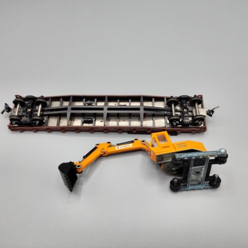 Athearn 1398 HO Scale 50' Flat Car - Southern Pacific #30259 w/Hitachi Excavator - Picture 6 of 6