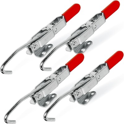 POWERTEC 4PK Push Pull Toggle Clamp, 500lbs Holding Capacity, 305CM Quick