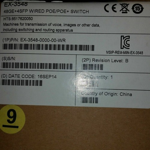 NEW MOTOROLA EX-3548 48GE+4SFP POE/POE+ Gigabit Network Switch - Picture 2 of 2