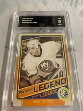 BRENT SUTTER ISLANDERS 2012 O-PEE-CHEE MARQUEE LEGEND # 529 GRADED 9 L@@@K