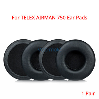 Replacement Leather Ear Pads for TELEX AIRMAN 750 Headphone