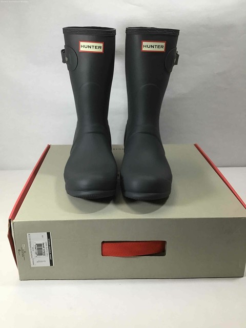 Dakraam erven Voor een dagje uit HUNTER Women's Original Short Rain Boot in Dark Slate Size 10 for sale  online | eBay