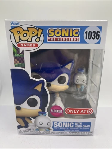 Funko POP 1036 Sonic With Hero Chao Target Exclusive & Protector