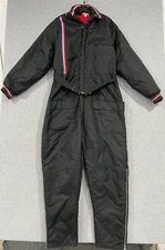 Men's Vintage Snow King One Piece Snowmobile Suit - Size X-Large Black