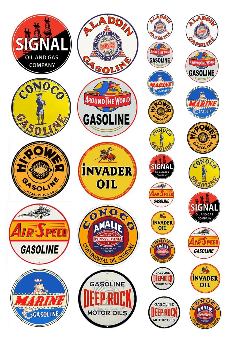 1:25 G scale model assorted vintage gasoline station gas