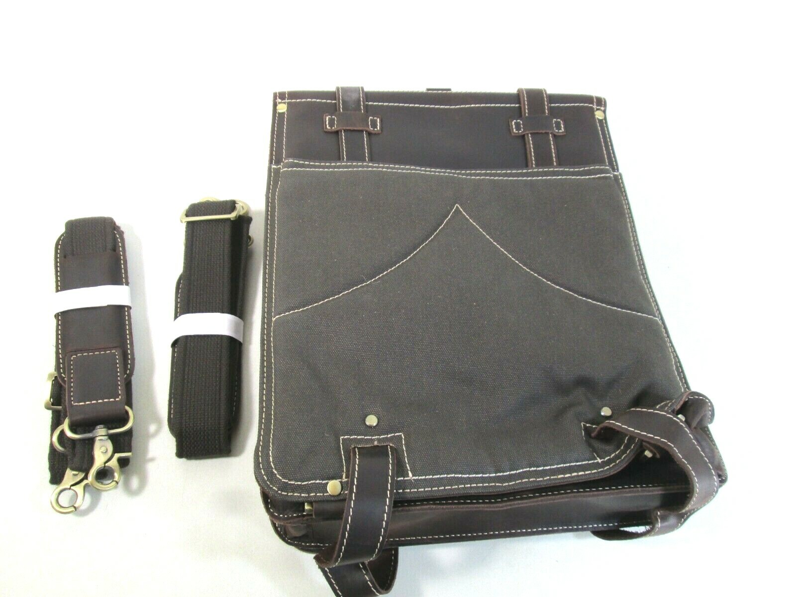 S-ZONE CRAZY HORSE LEATHER BACKPACK 14" LAPTOP BOOK BAG RUCKSACK NEW W/ TAG