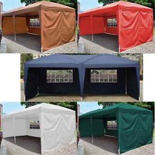 2PZ 10’x10’ Tenda PARETE LATERALI per Tettoia Pop Up Pannelli Laterali Esterno con Finestra