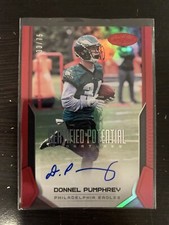 2017 Certified Potential Signatures Mirror Red Donnel Pumphrey 33/75 Eagles