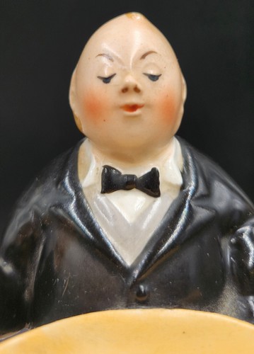 Vintage Shafer Vater Butler Valet Figurine Trinket Dish Our Own Imports Japan - Picture 2 of 14