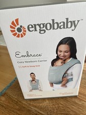 Ergobaby Baby Carrier Embrace Cozy Knit Wrap 7-25 Pounds Jade Green-New In Box