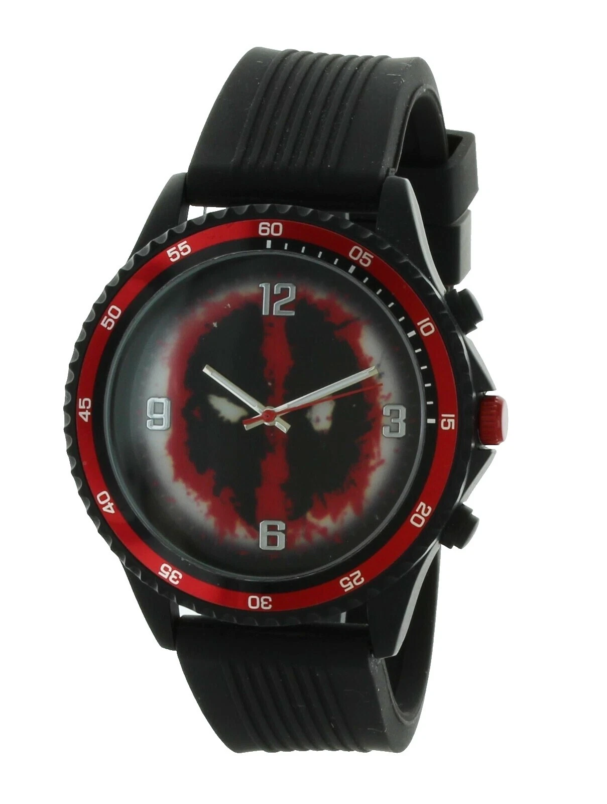 Caja de plástico Marvel Banda de acero inoxidable Relojes de pulsera