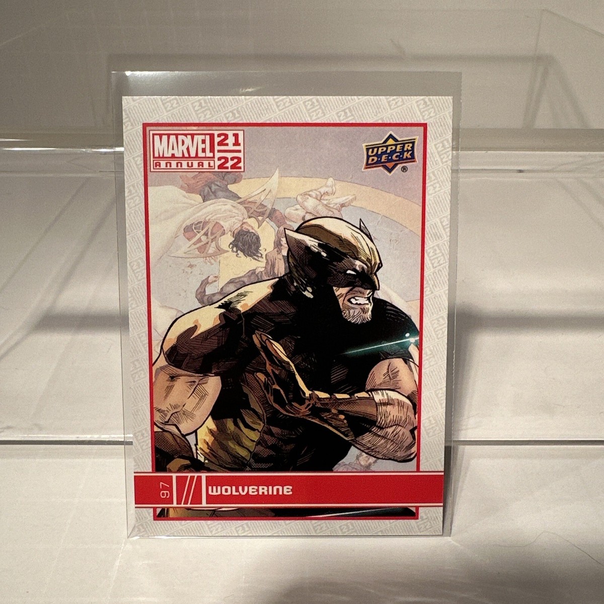 wolverine card sleeves Wolverine Trading Card / Upper Deck Marvel 21/22 Annual Wolverine #97