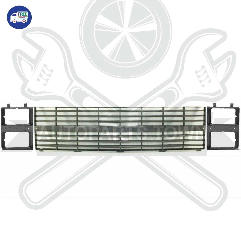 New 1983-1984 CHEVROLET C10 C20 PICKUP Front Grille & Headlamp Door Set 3pc Foto 2 de 4