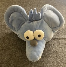 Universal Studios The Simpsons The Itchy And Scratchy Show Itchy Plush Hat EUC