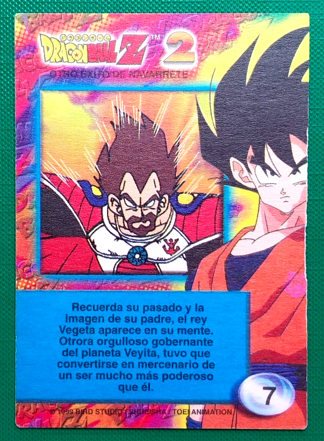 1999 DRAGON BALL Z2 #007 KING VEGETA NAVARRETE PERU Trading Cards TCG