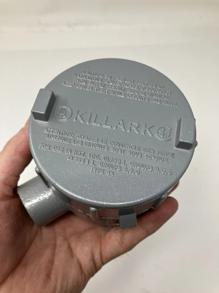 Lote de 14 Killark GECCT-2 Cuerpo de Salida 3/4" Aluminio con Placa Ambyint Ambysense Foto 3 de 4