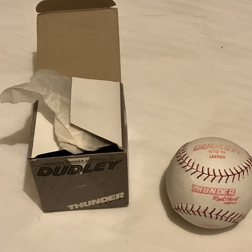 Lot of 2 Vintage Softballs 80s Thunder Dudley gwsp47-11 Spalding AA-363 Syntex