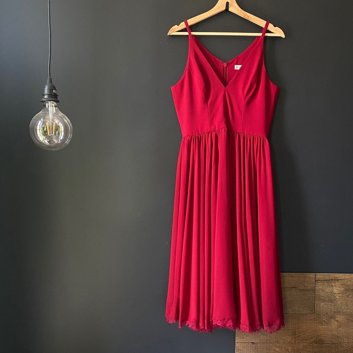 Dress the Population Alicia Burgundy Dress Sz Medium