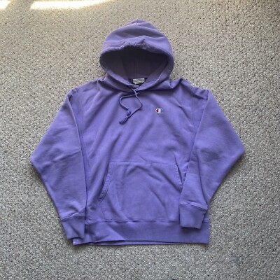 Champion Urban Outfitters Purple Hoodie Reverse Weave Sweatshirt Large Used