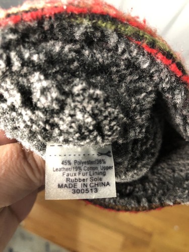 Toms Gray Red Nepal Stripe Knit Mocassin Ankle Boots Women's Size 6 - 第 9/16 張圖片