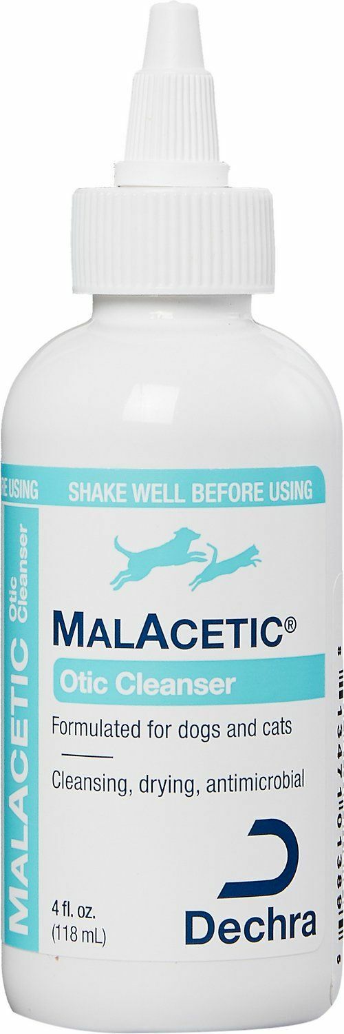 Dechra MALACETIC Otic Ear Cleanser for DOGS & CATS Cleaning Drying