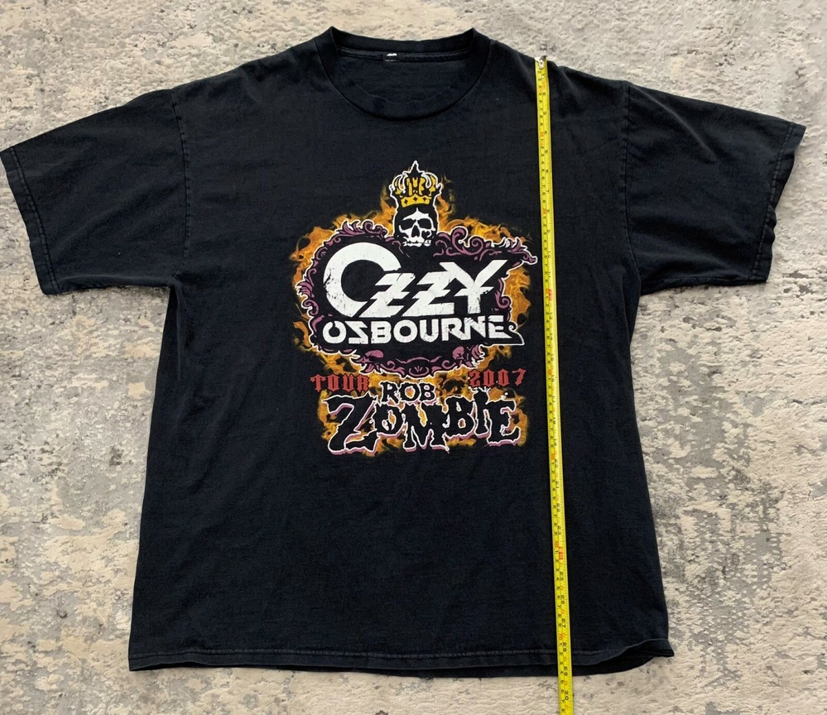 【サイズ交換ＯＫ】 Rob Osbourne Ozzy Official Vintage Zombie XL Shirt Tour 2007 ミュージシャン