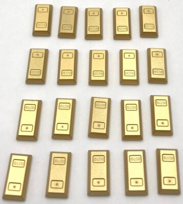 #ad #ad Lego 20 New Metallic Gold Minifigure Utensil Ingot Bars Parts $5.99