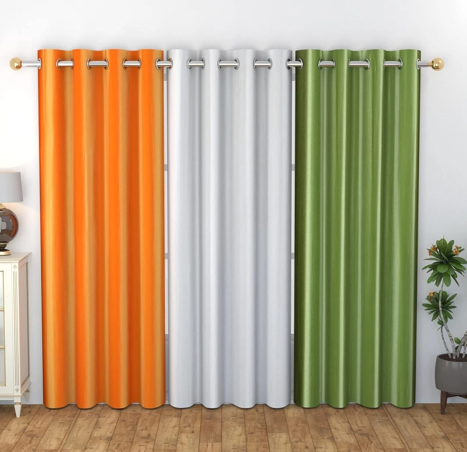 New 3 Piece Polyester Door Curtain Set with Eyelets - 7ft
Opens in a new window or tab