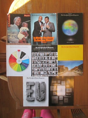 NEW YORK TIMES & WASHINGTON POST MAGAZINE LOT 8 ISSUES Mandela 1990 EU 2013 2015