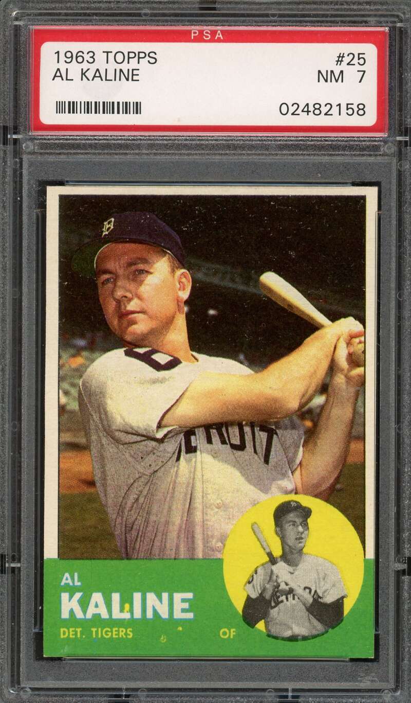 1963 Topps 25 Al Kaline PSA 7 02482158