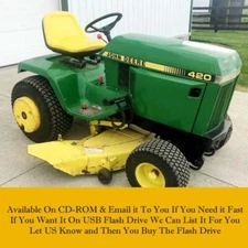 John Deere 316, 318 and 420 Lawn & Garden Tractor Service Manual TM1590 On A CD