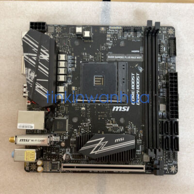 For B450I GAMING PLUS MAX WIFI Motherboard Socket AM4 DDR4 DP+HDMI Mini-ITX #A
