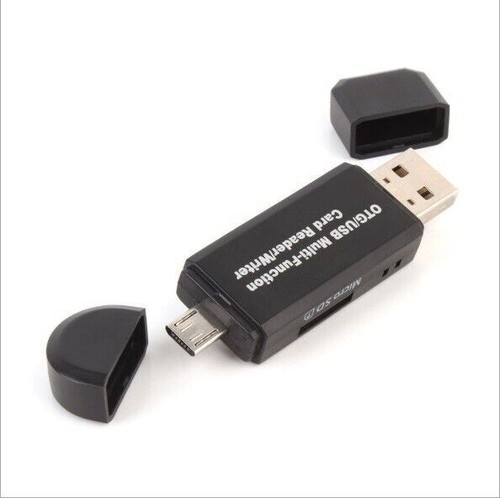 Micro USB OTG to USB 2.0 Adapter SD/Micro SD Card Reader With Standard USB Male - Photo 6/20