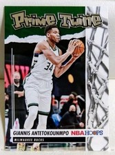  Giannis Antetokounmpo 2021-22 NBA Hoops Prime Twine #11 Milwaukee Bucks Insert