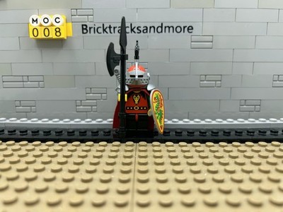 Lego  Dragon Knight   Custom Minifigur mit Hellebarde & Langschwert (MOC)