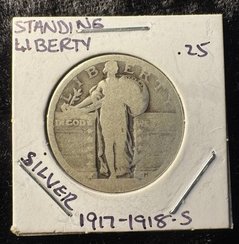 Standing Liberty Quarter 1917-1918 Silver Circulated