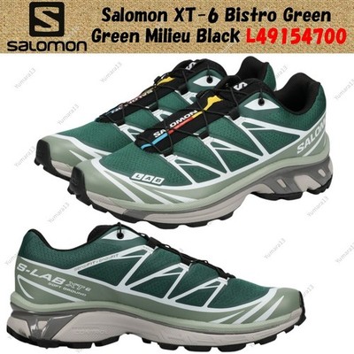 Salomon XT-6 Bistro Green Green Milieu Black L49154700 Men's Size