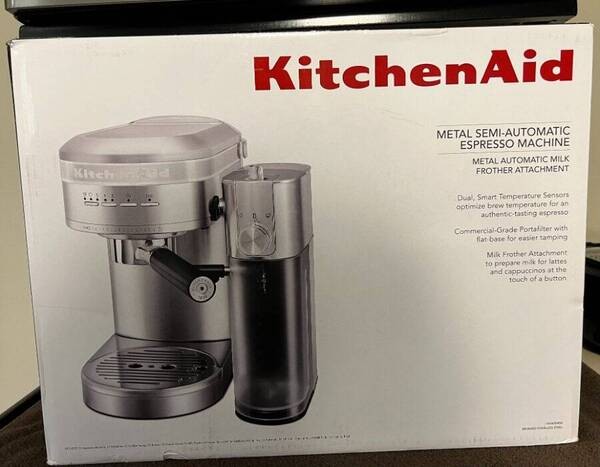KITCHENAID METAL SEMI-AUTOMATIC EXPRESSO MACHINE WITH AUTOMA