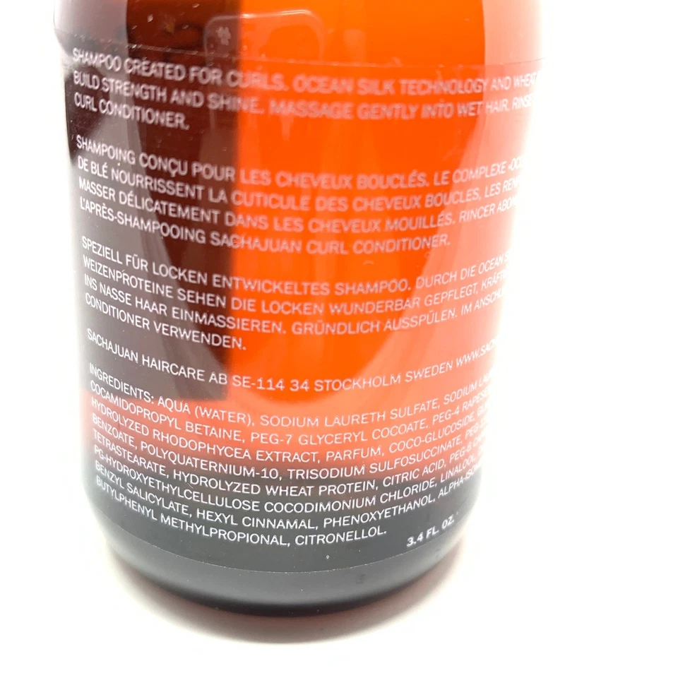Champú rizado profesional Sachajuan Stockholm cuidado del cabello tamaño de viaje 100 ml Foto 3 de 4