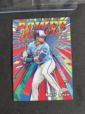 2025 Topps Chrome Update Series Power Players RC Matt Shaw #PP-26 Chicago Cubs