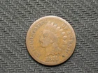 🔥 OLD COPPER COIN VG 1874 INDIAN HEAD CENT PENNY COLLECTIBLE U.S 🔥LOT 308us