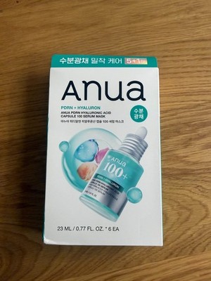 Anua PDRN + Hyaluron Capsule 100 Sheet Mask 23ml x6 Hydrating Korean Beauty